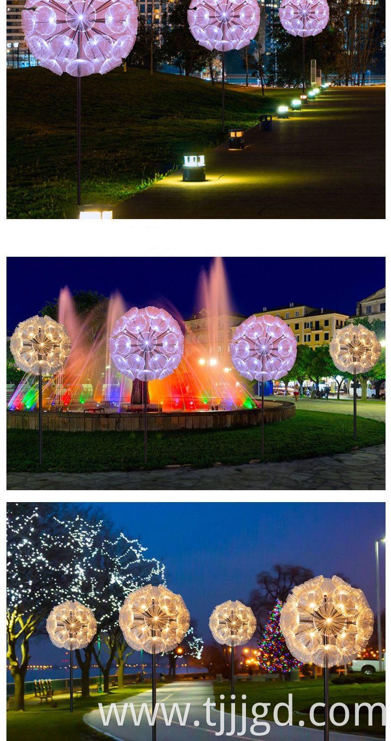 solar powered dandelion lights